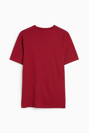 Hommes - T-shirt - rouge chiné