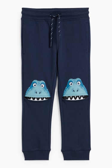 Enfants - Dinosaures - pantalon de jogging - bleu foncé
