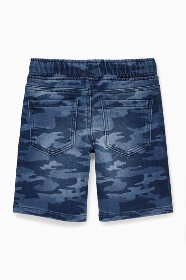Nen - Bermudes texanes - jog denim - estampat - blau fosc