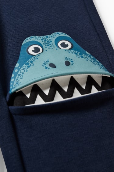 Enfants garçons - Dinosaures - pantalon de jogging - bleu foncé