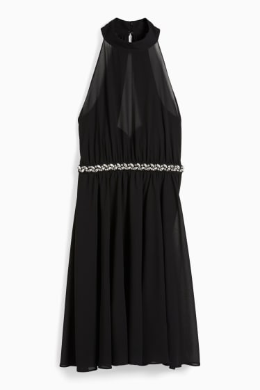 Femei - CLOCKHOUSE - rochie din șifon - de ocazie - negru