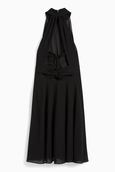 Kobiety - CLOCKHOUSE - sukienka z szyfonu - uroczysty styl - czarny