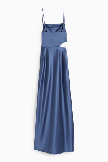 Femmes - CLOCKHOUSE - robe en satin - bleu