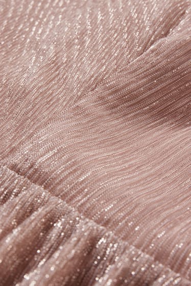 Dona - Vestit fit & flare - brillant - festa - rosa