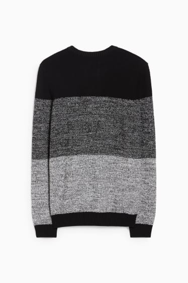 Hommes - CLOCKHOUSE - pull - noir / gris