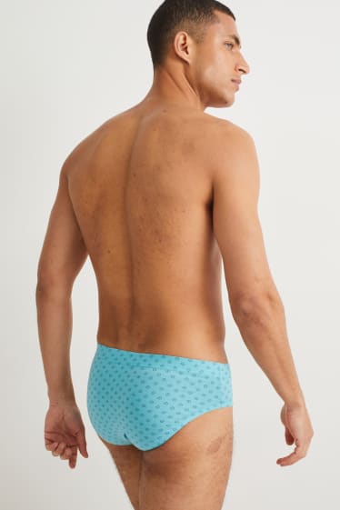 Herren - Multipack 3er - Slip - blau / grau
