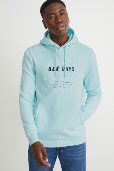 Men - Hoodie - light blue