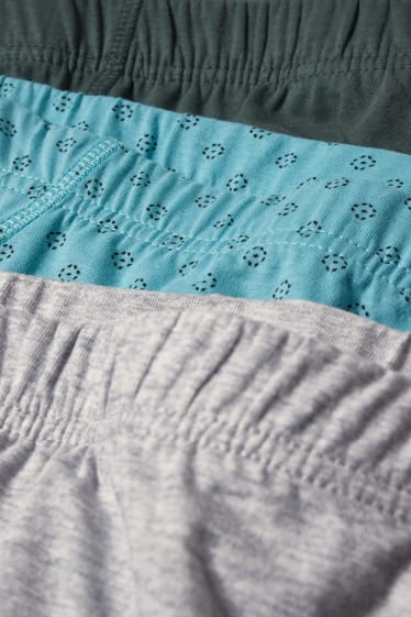 Herren - Multipack 3er - Slip - blau / grau