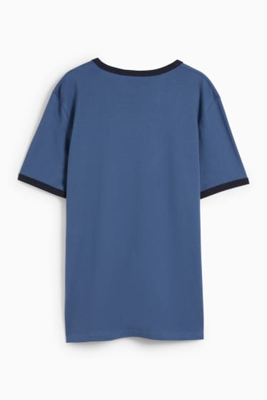 Mężczyźni - T-shirt - ciemnoniebieski