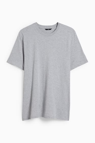 Hommes - T-shirt - gris clair chiné