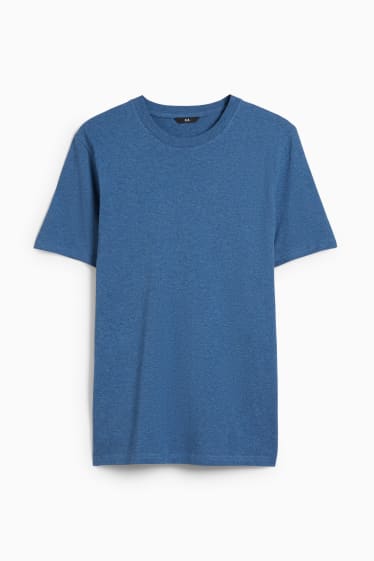 Uomo - T-shirt - blu scuro