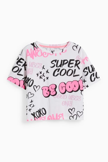 Bambine - Maglia a maniche corte - bianco