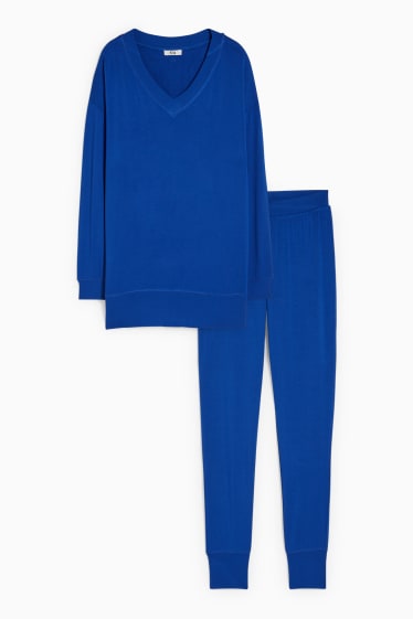 Dona - Pijama - blau fosc