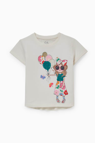 Bambine - Maglia a maniche corte - bianco crema