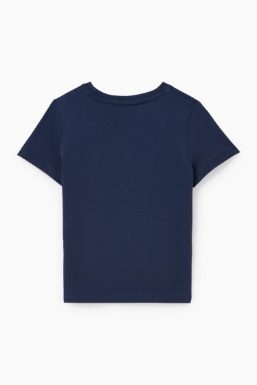 Niños - Camiseta de manga corta - brillos - azul oscuro