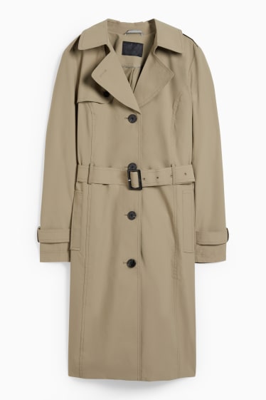 Damen - Trenchcoat - grün