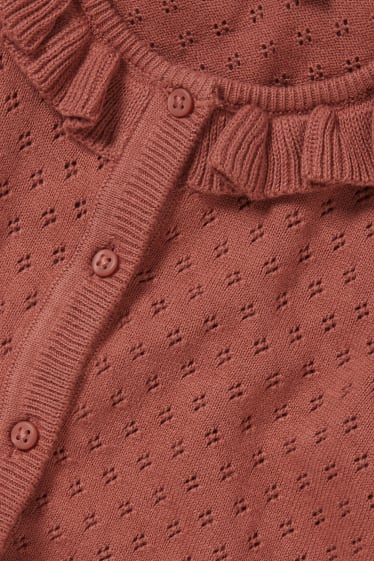 Enfants filles - Gilet de maille - marron