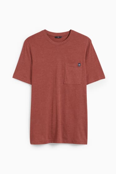 Hommes - T-shirt - marron foncé