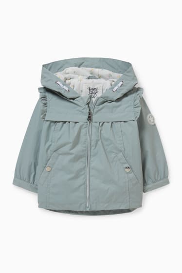 Bebés - Chaqueta para bebé con capucha - verde menta