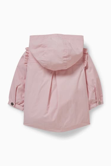 Baby: meisjes - Babyjasje met capuchon - roze