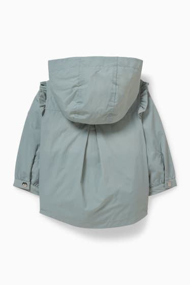 Bebés - Chaqueta para bebé con capucha - verde menta