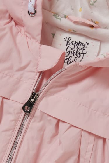 Baby: meisjes - Babyjasje met capuchon - roze