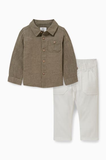 Baby Jungen - Baby-Outfit - 2 teilig - grün