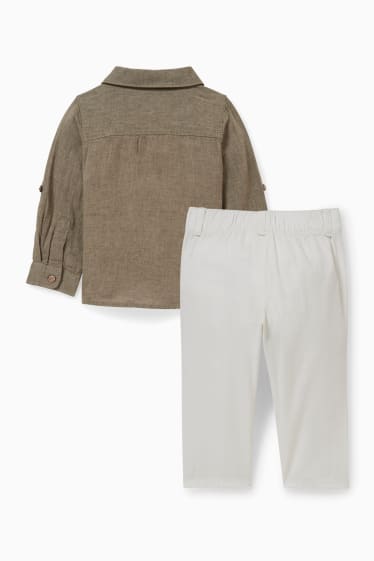 Baby Jungen - Baby-Outfit - 2 teilig - grün