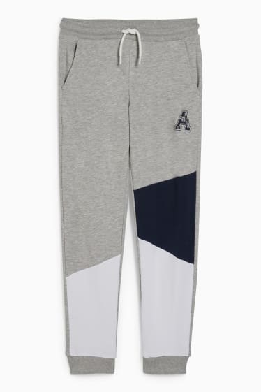 Enfants garçons - Pantalon de jogging - gris clair chiné