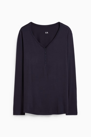 Dona - Part superior de pijama - blau fosc