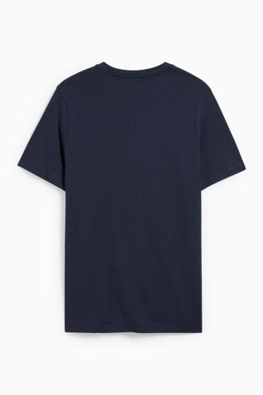 Heren - T-shirt - donkerblauw