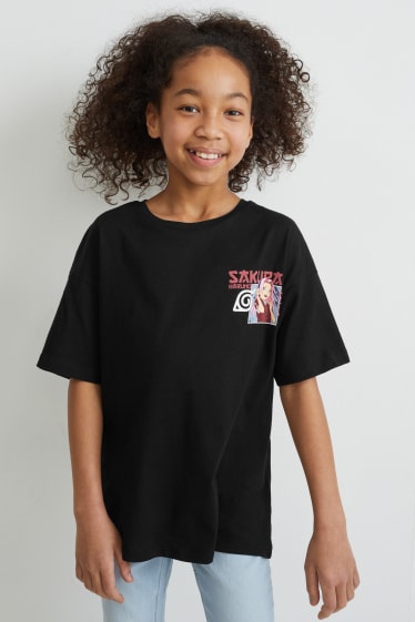 Kinder - Naruto - T-Shirt - schwarz