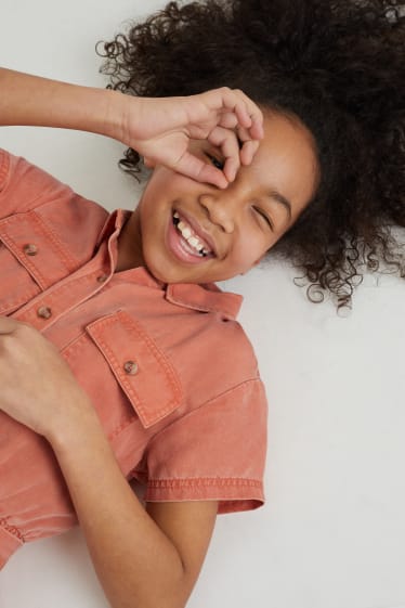 Enfants filles - Combinaison - orange