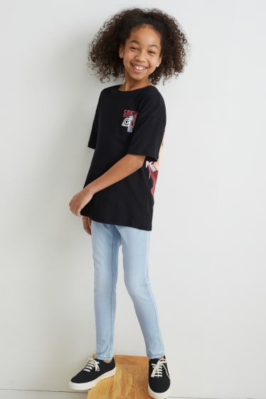 Enfants filles - Jegging jean - jean bleu clair