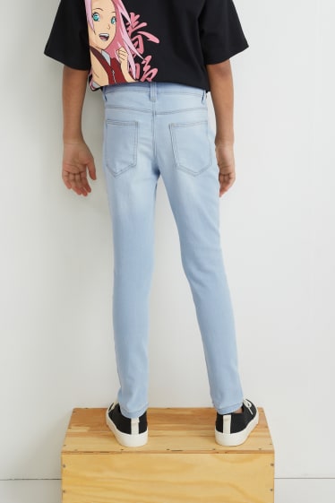 Dětské - Jegging jeans - džíny - světle modré