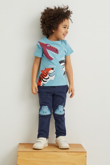 Enfants garçons - Dinosaures - pantalon de jogging - bleu foncé