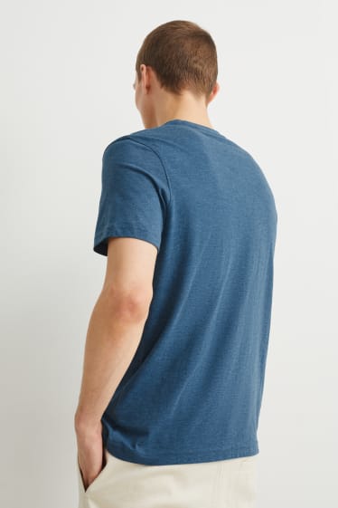 Uomo - T-shirt - blu scuro