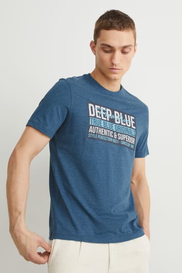 Hommes - T-shirt - bleu foncé