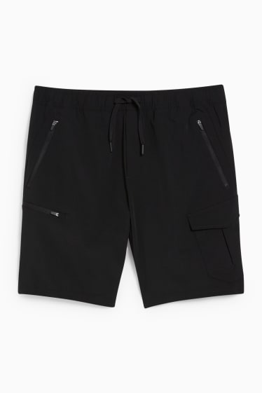 Heren - Sportshorts - 4 Way Stretch - zwart