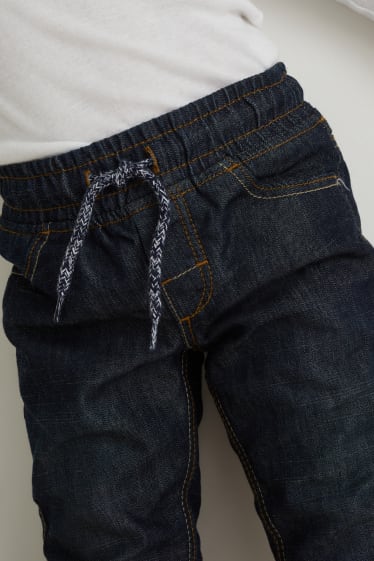 Niños: niños - Slim jeans - vaqueros térmicos - vaqueros - azul oscuro