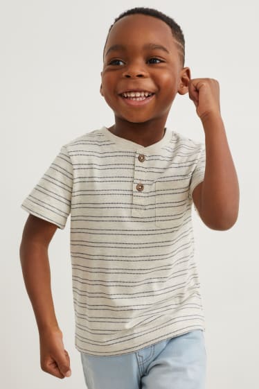 Enfants garçons - Lot de 2 - T-shirt - bleu foncé
