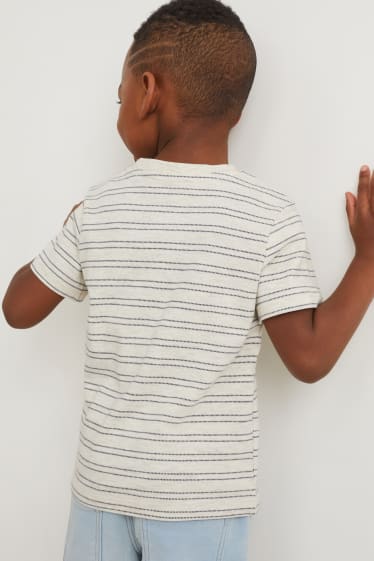 Enfants garçons - Lot de 2 - T-shirt - bleu foncé