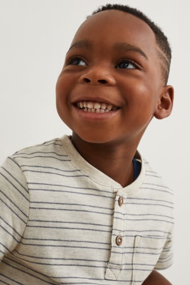 Enfants garçons - Lot de 2 - T-shirt - bleu foncé