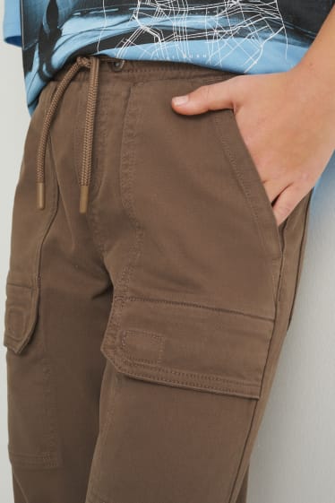 Enfants - Pantalon cargo - LYCRA® - kaki