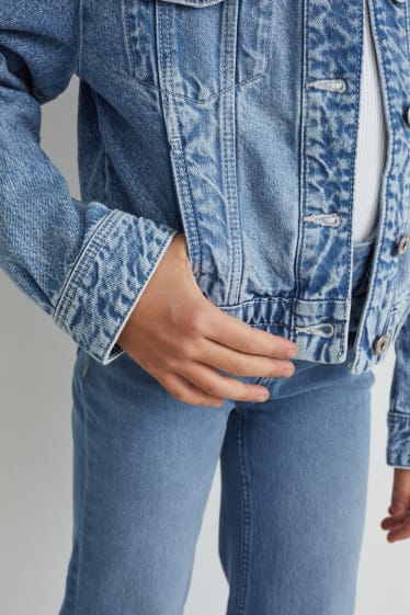 Kinder Mädchen - Jeansjacke - helljeansblau