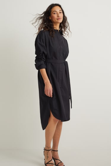 Women - Shirt dress - black