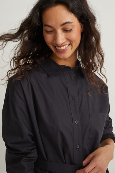 Women - Shirt dress - black