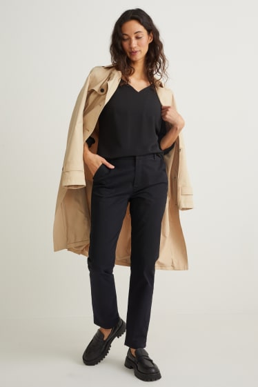Femmes - Chino - mid waist - noir