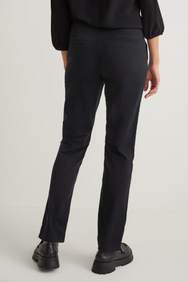 Dames - Chino - mid waist - zwart