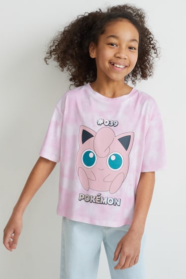 Kinderen - Pokémon - T-shirt - roze